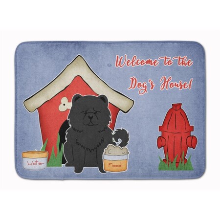 Carolines Treasures Dog House Collection Chow Chow Black Machine Washable Memory Foam Mat BB2897RUG